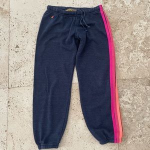 Aviator Nation 5 Stripe Neon Sweatpants